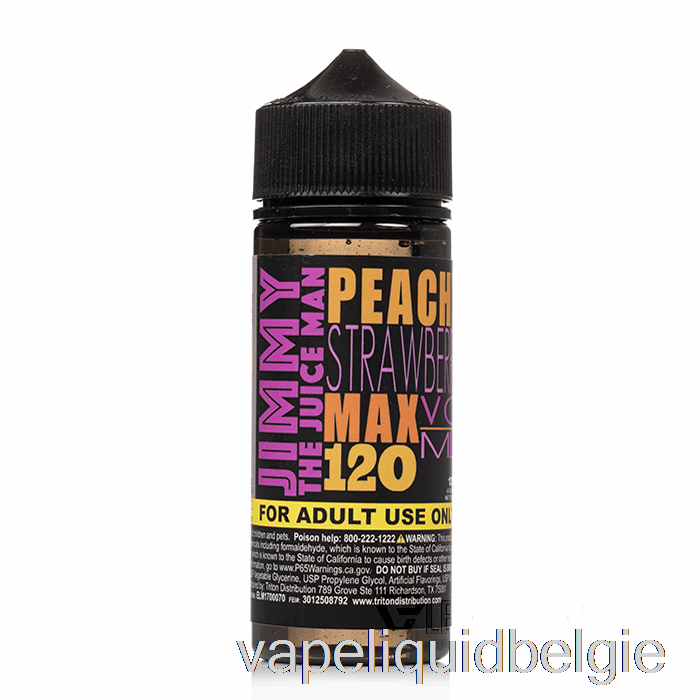 Vape Vloeistof Perzikkleurige Aardbei - Jimmy The Juiceman - 120ml 3mg
